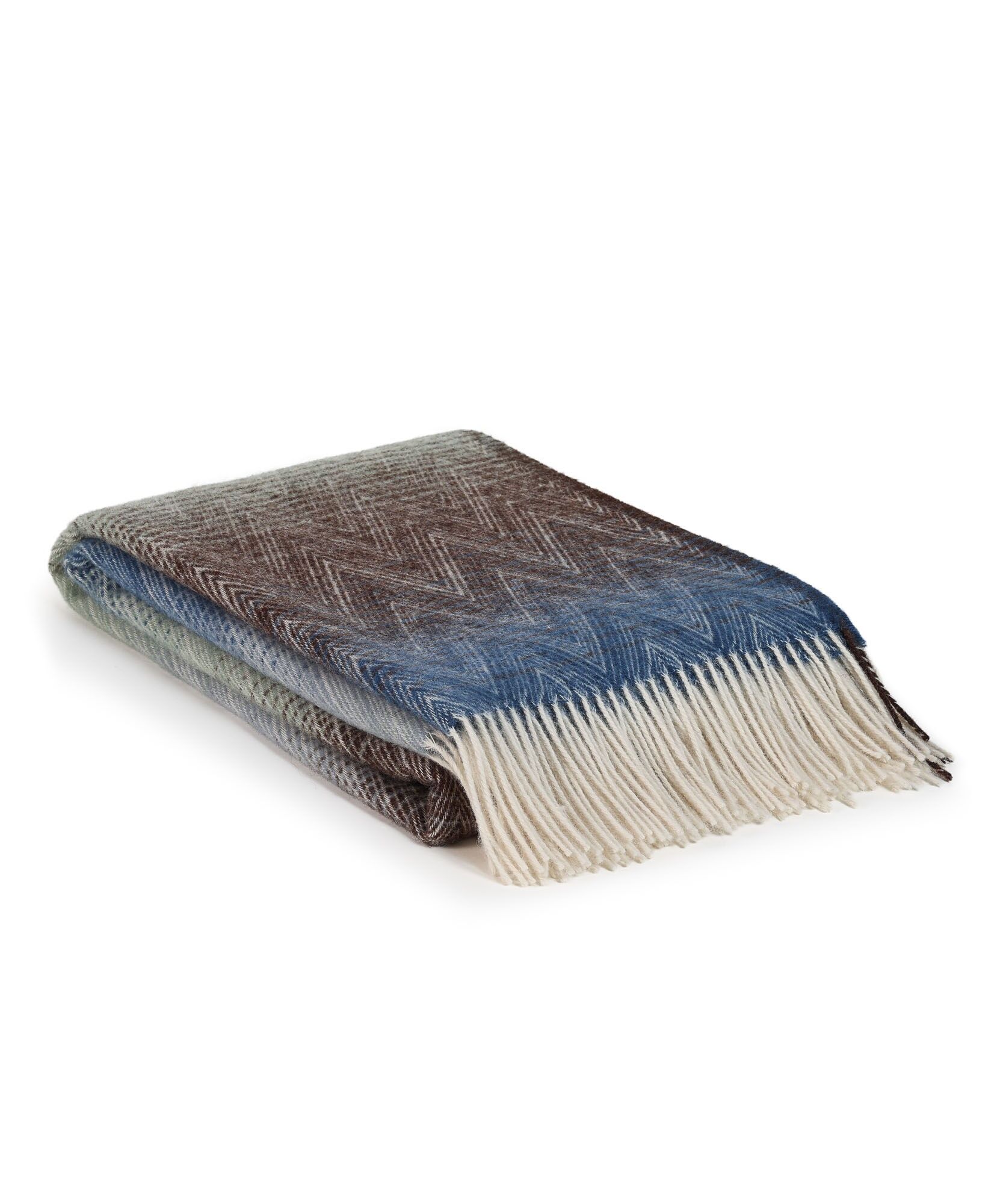 Wool Throw Blanket MISSONI Acqua - multi-colored blue