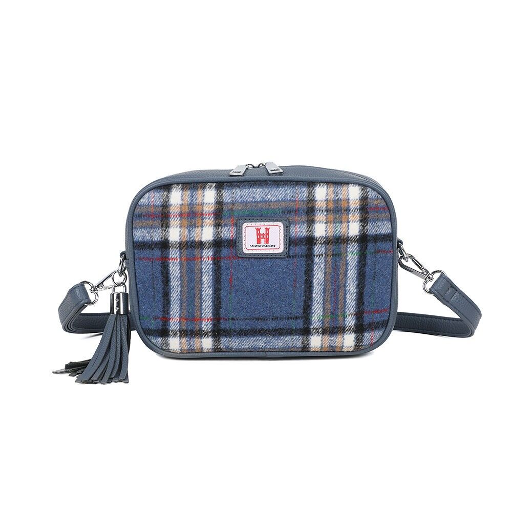 Strathurie Tweed Schultertasche S688-2 Borland Blau