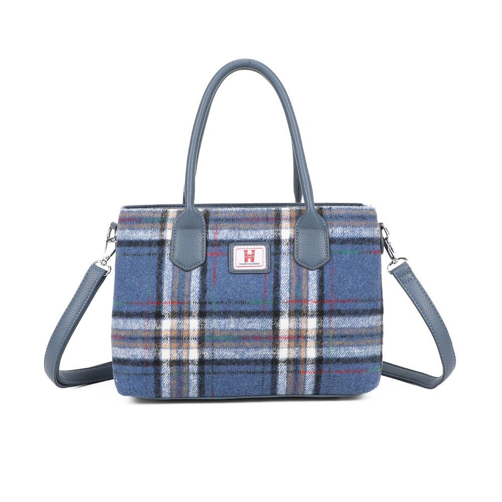 Bolso de mano Strathurie Tweed Borland azul 166