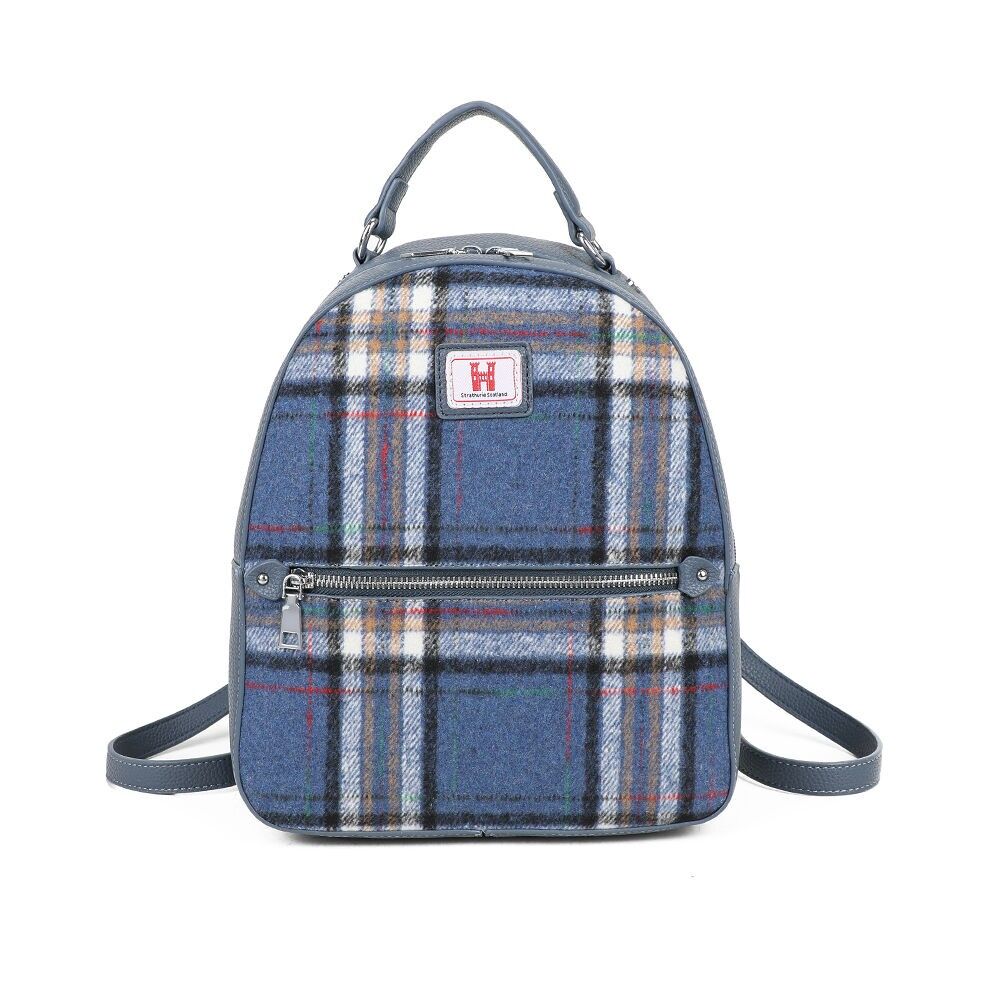 Strathurie Tweed Borland Blue Rucksack 288-5