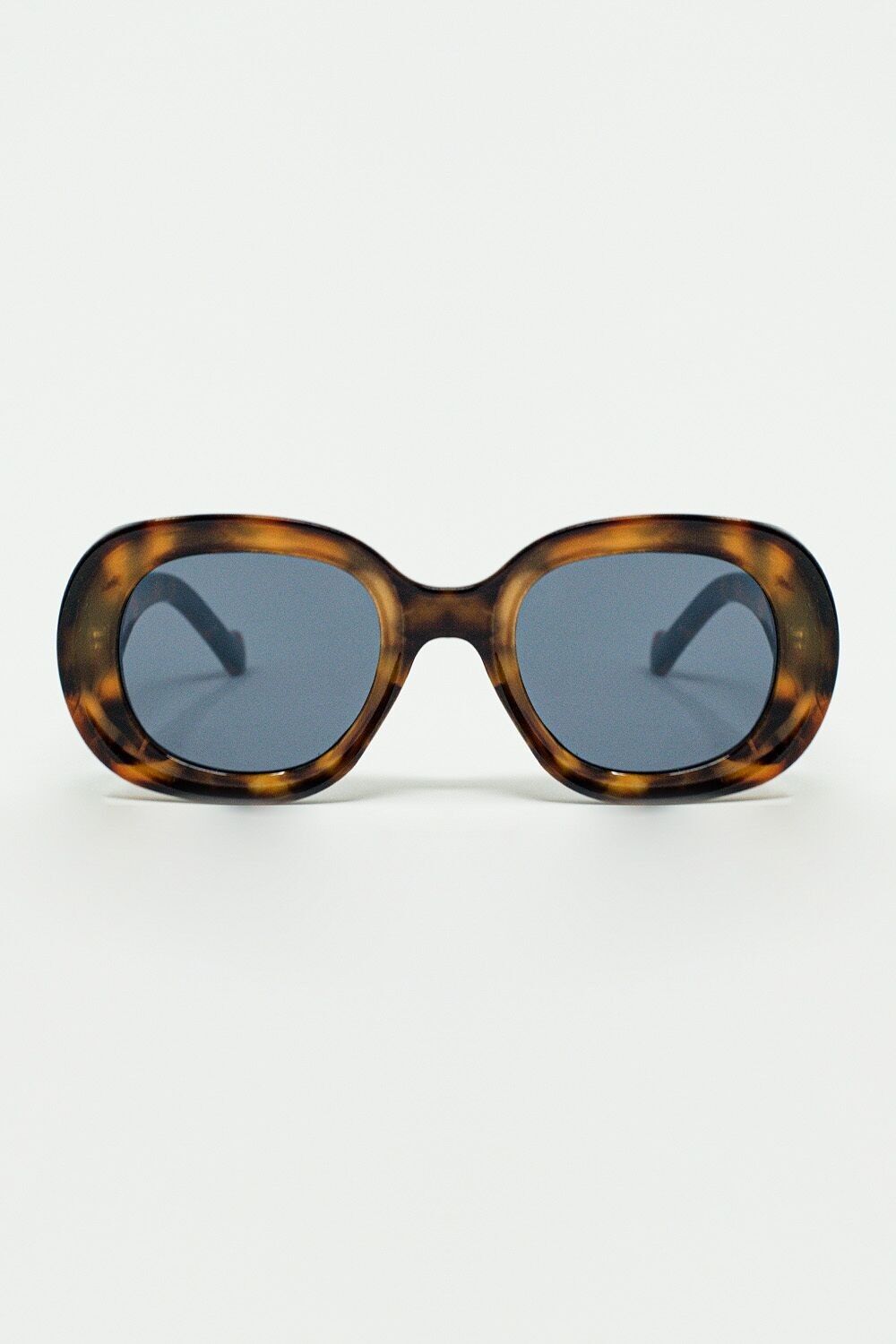 occhiali da sole rotondi polarizzati con lenti scure