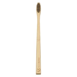 Brosse à dents en bambou adulte - Simple (noir // moyen)