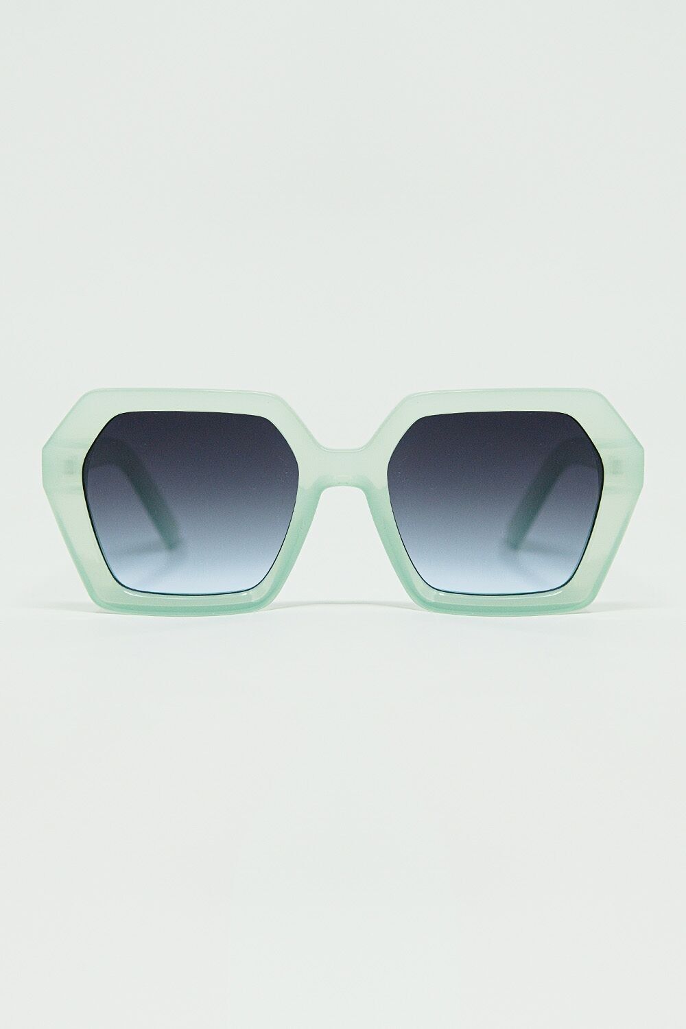 Occhiali da sole Mirage color verde acqua squadrati