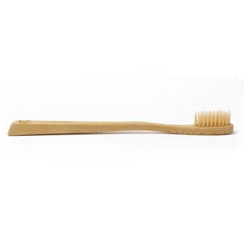Brosse à dents en bambou adulte - Simple (naturel // moyen) 1