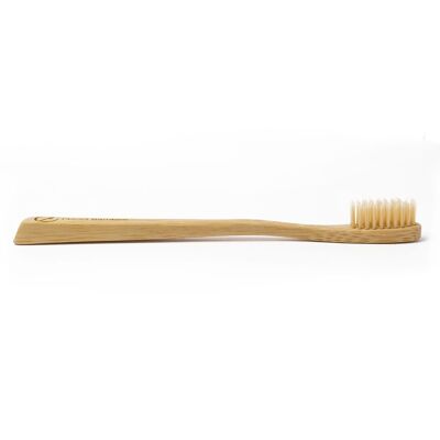 Brosse à dents en bambou adulte - Simple (naturel // moyen)