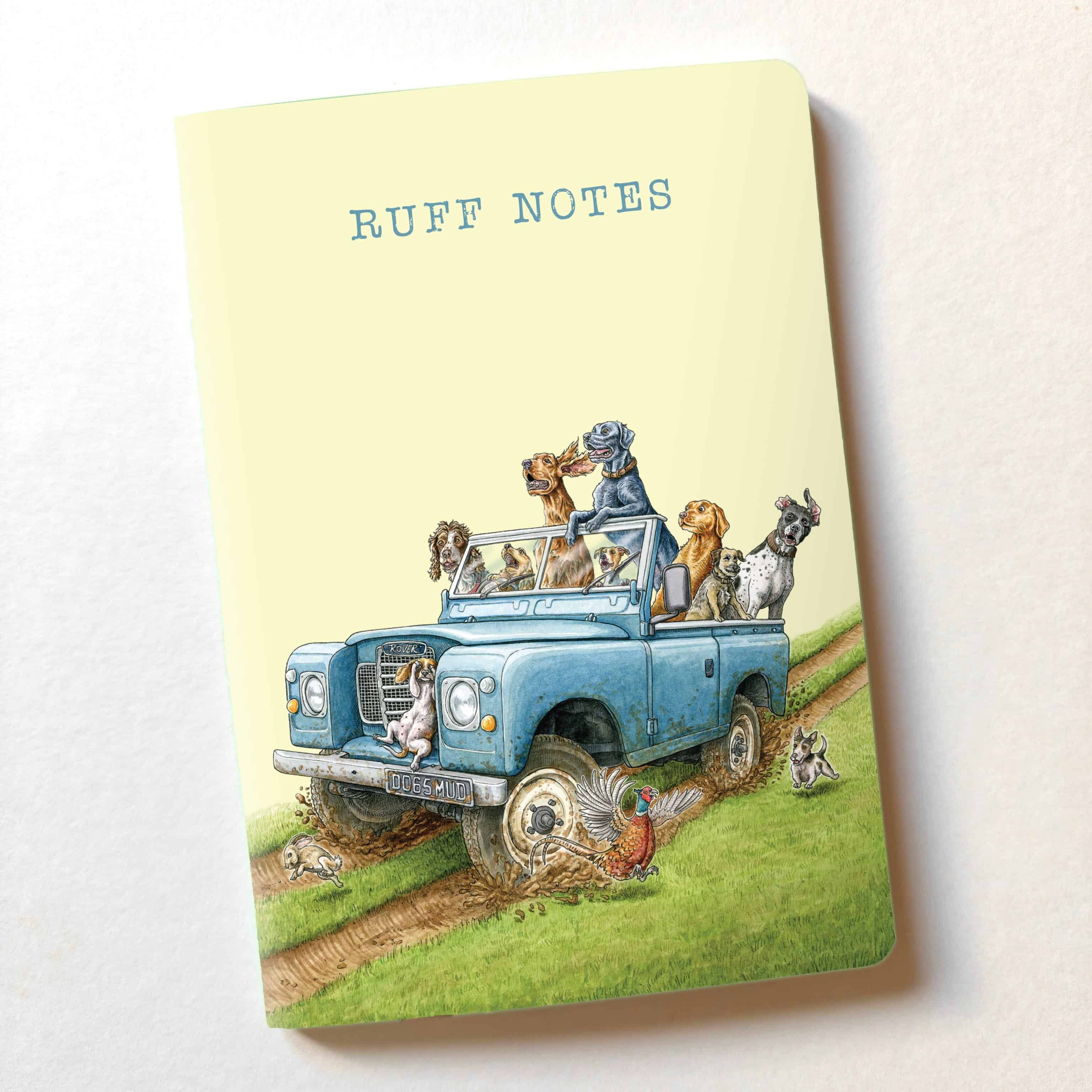 Ruff Notes Land Rover Hunde A5 Notizbuch