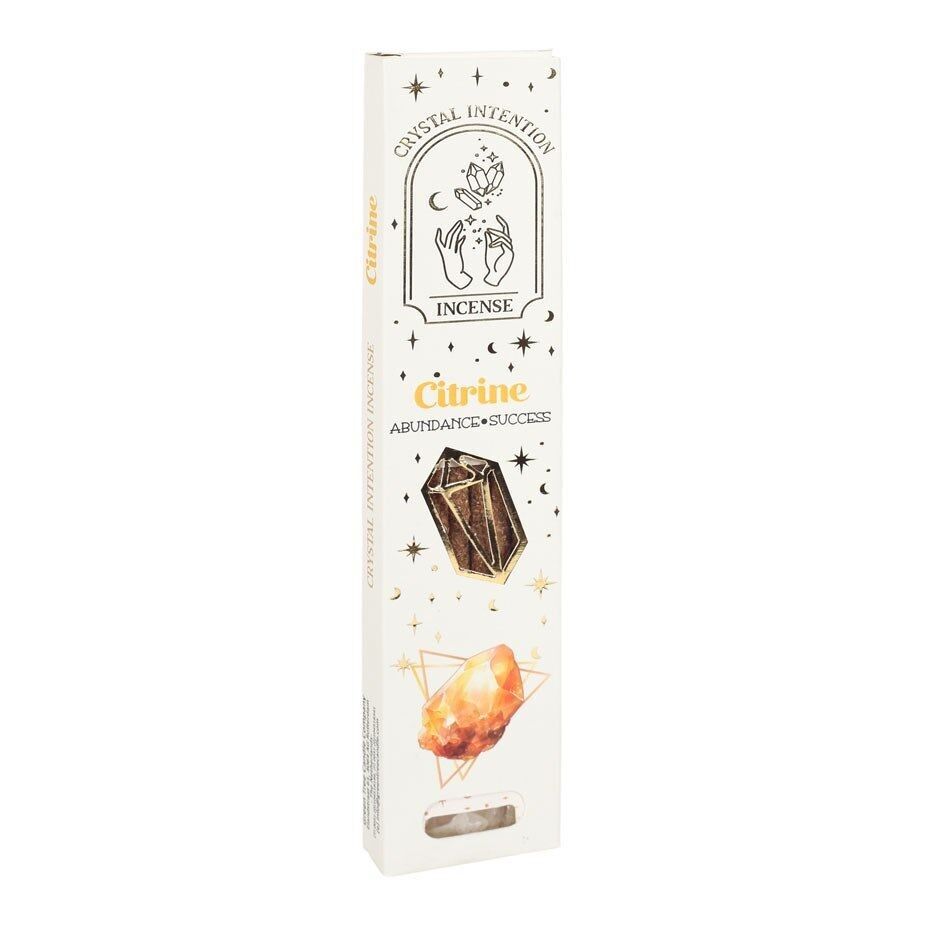 12 Packungen Native Soul Crystal Intentions Räucherstäbchen mit Citrin-Chips