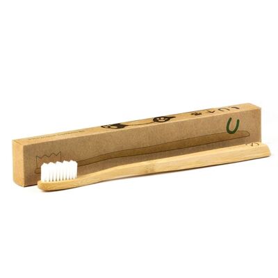 Bambus Zahnbürste Erwachsene - Einzeln (weiß // medium)