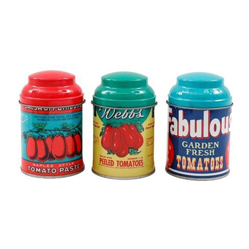 Scatola di spezie per pomodori in stile vintage da 10 cm