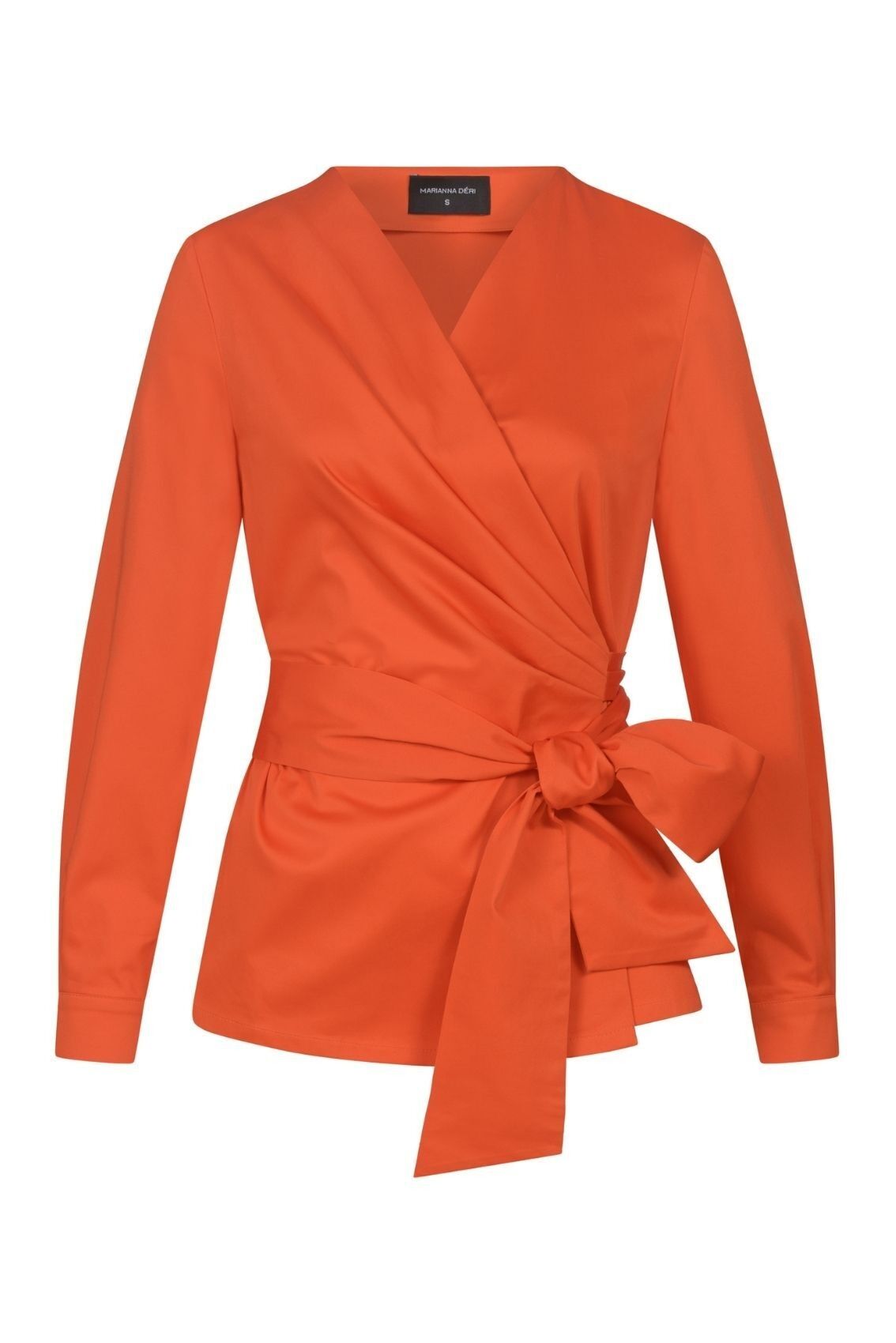 Blusa cruzada naranja
