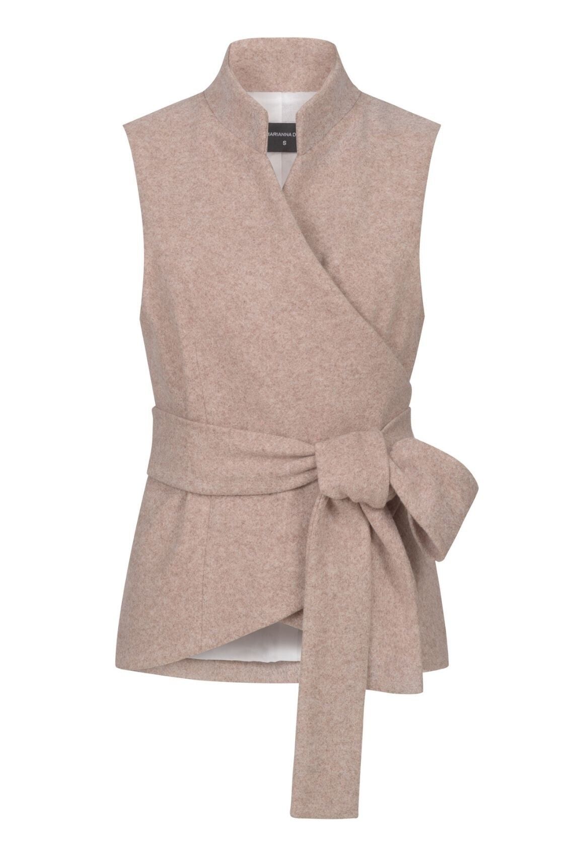 Chaleco cruzado beige