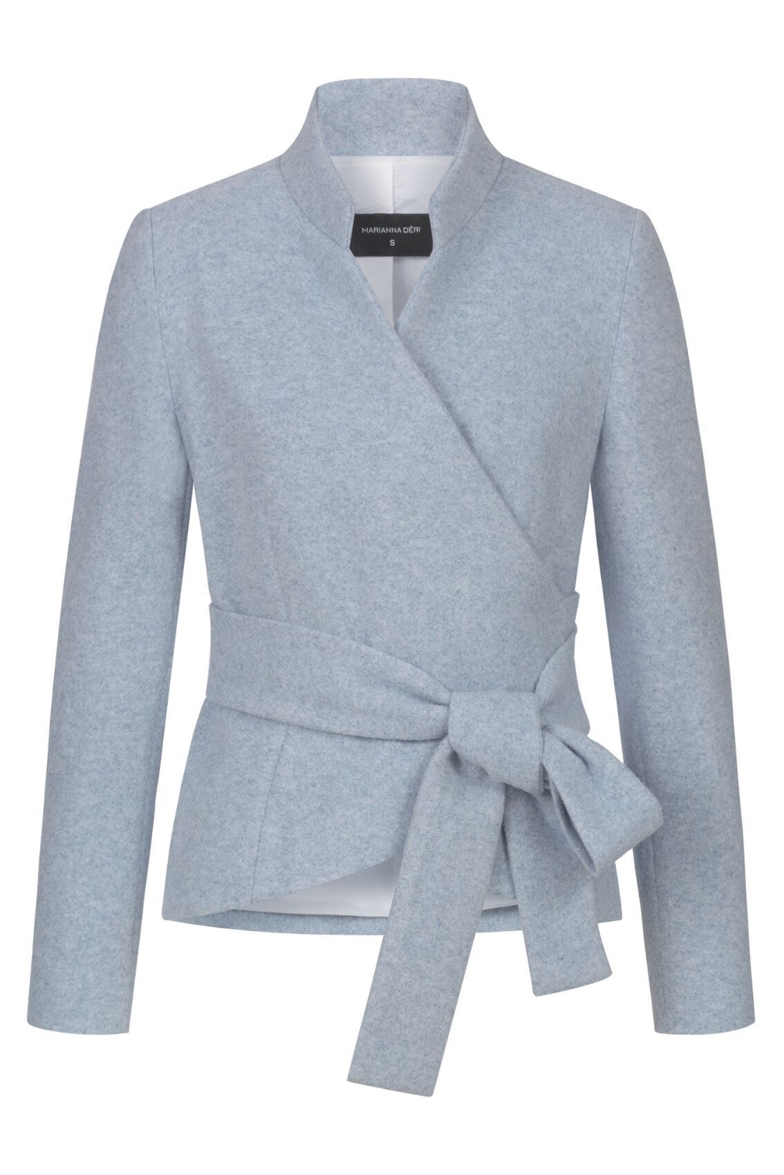 Chaqueta cruzada, azul claro