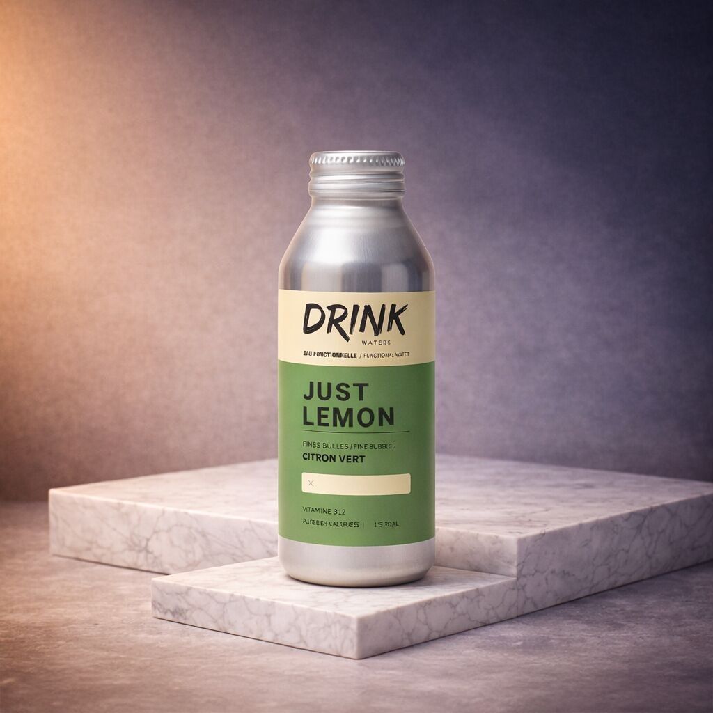 Drink Waters Just Lemon - 470ml - Bouteille Aluminium