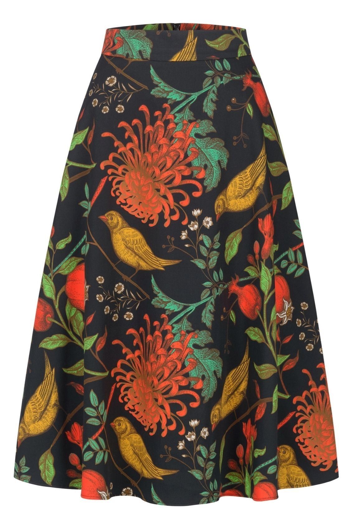 Falda midi Noche Dorada