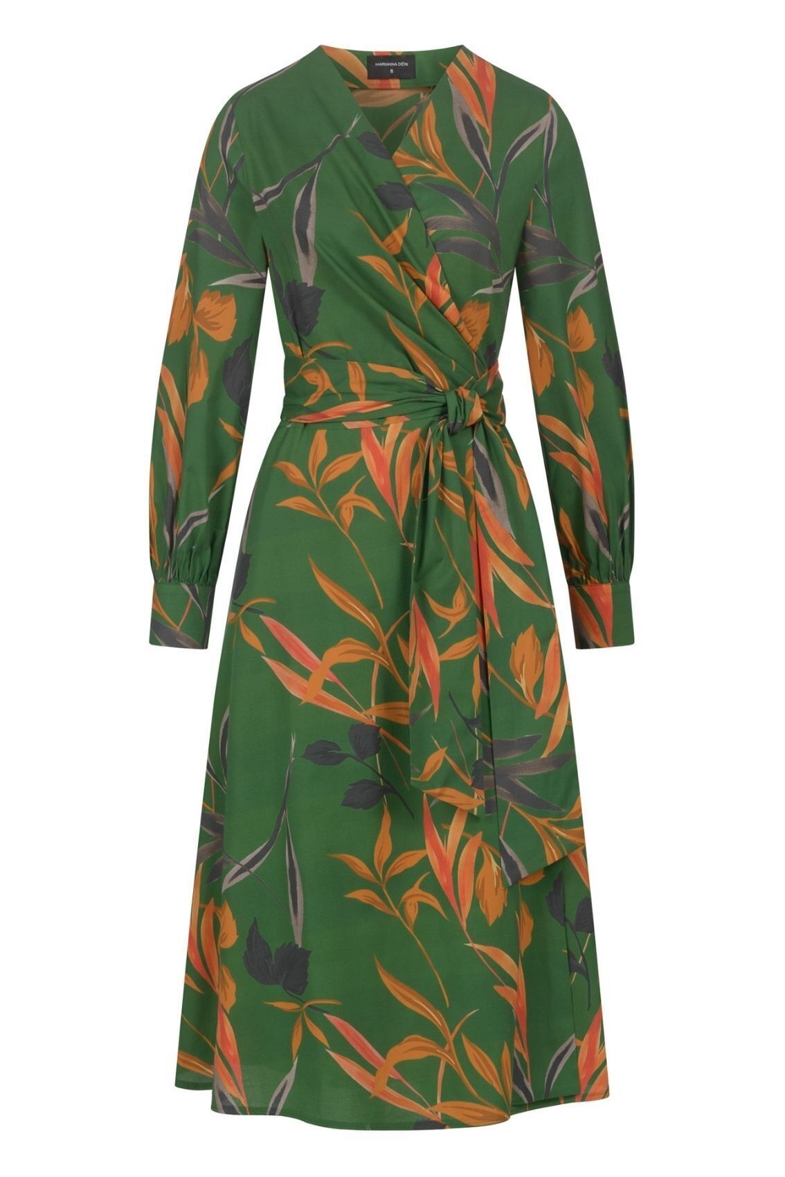 Vestido cruzado Hojas de otoño