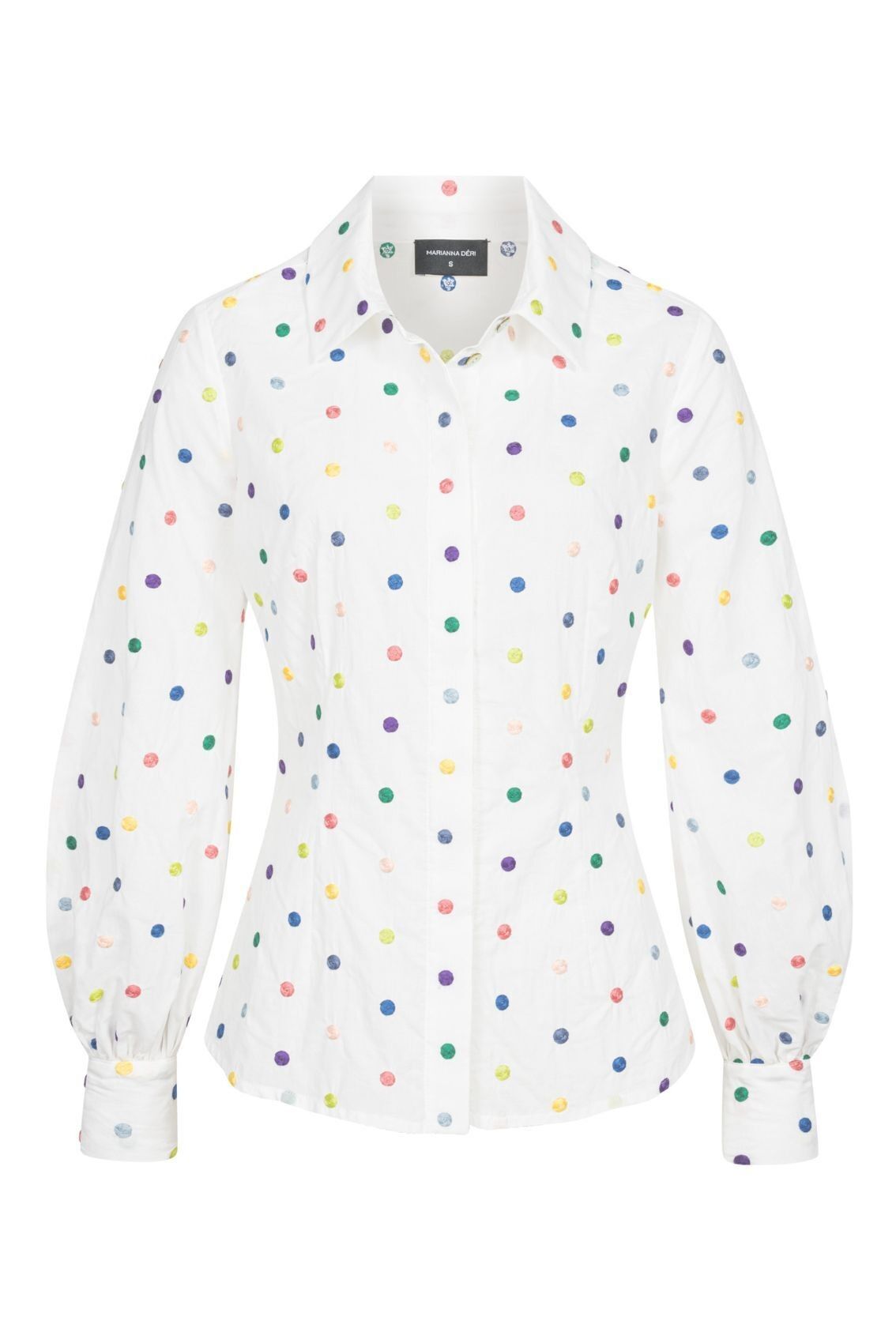 Blusa con lunares bordados