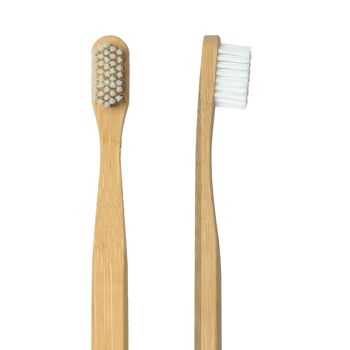 Brosse à dents en bambou adulte - Unique (blanc // souple) 5