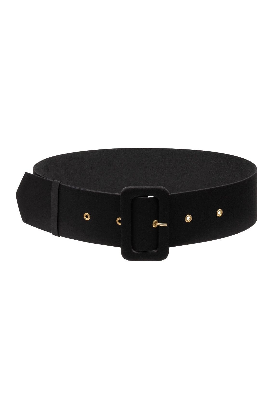 Cintura con fibbia nera