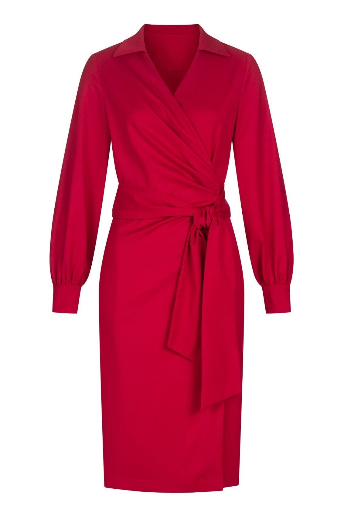 Abito rosso avvolgente