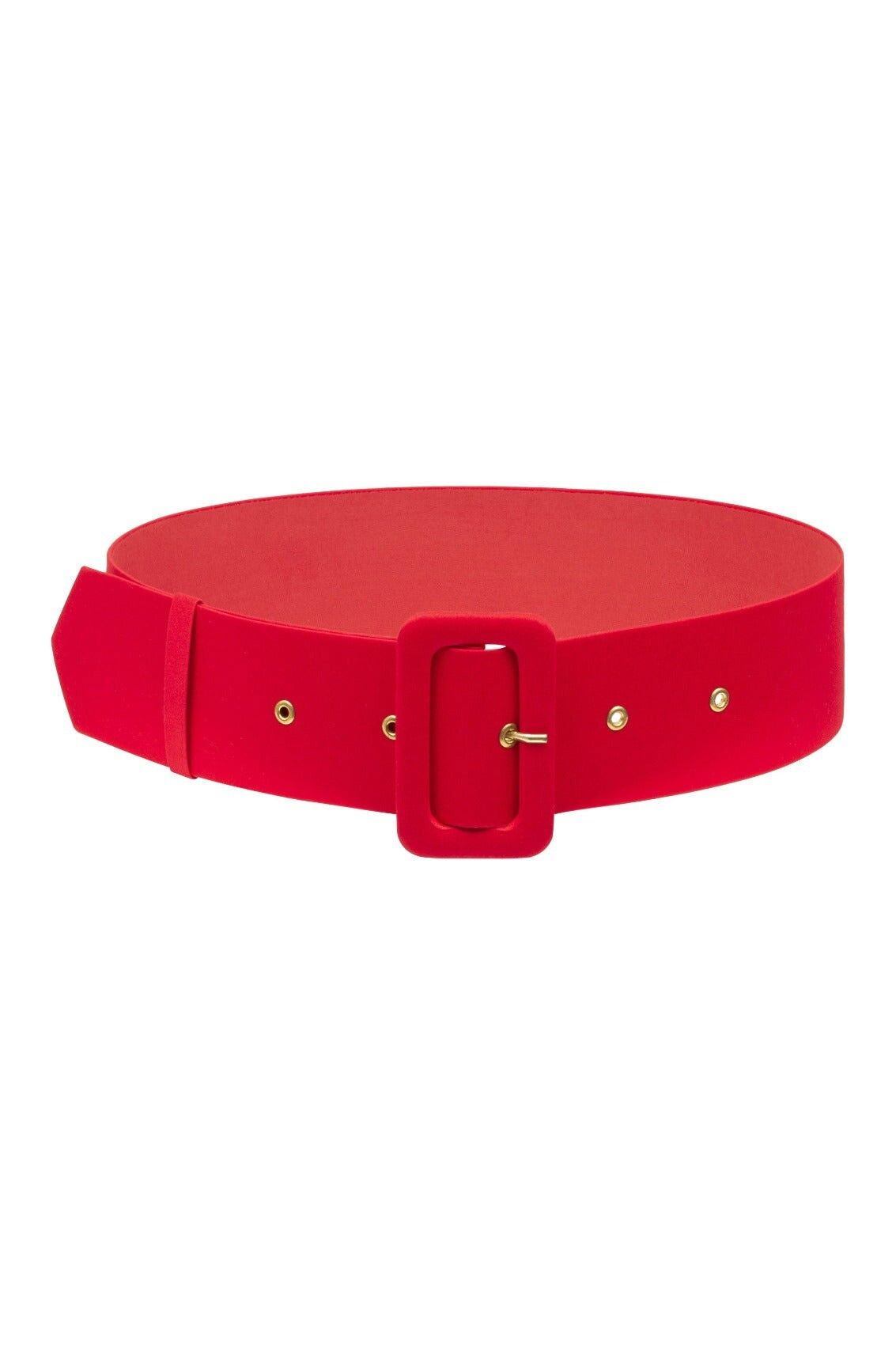 Cintura con fibbia rossa