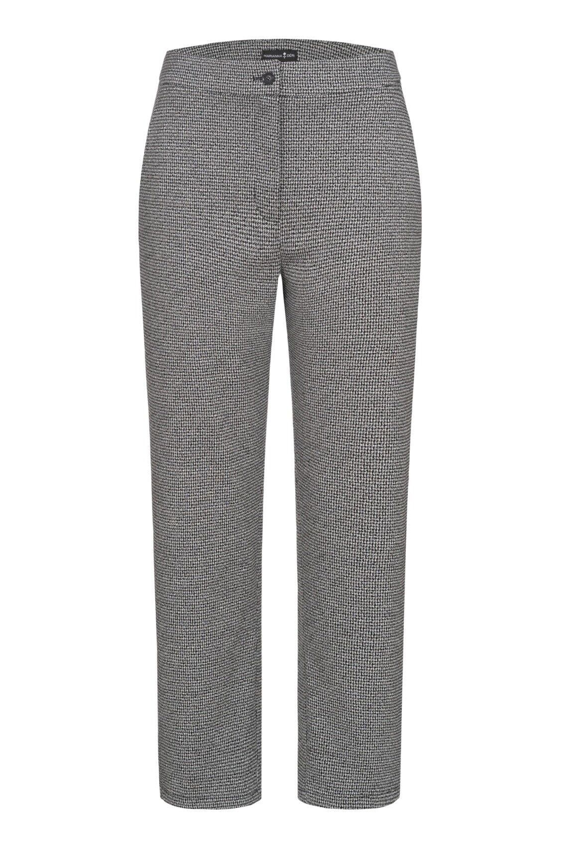 Pantalón de jersey con estampado pata de gallo