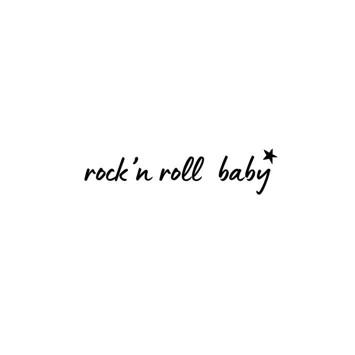 Temporäres Tattoo: Rock'n'Roll Baby