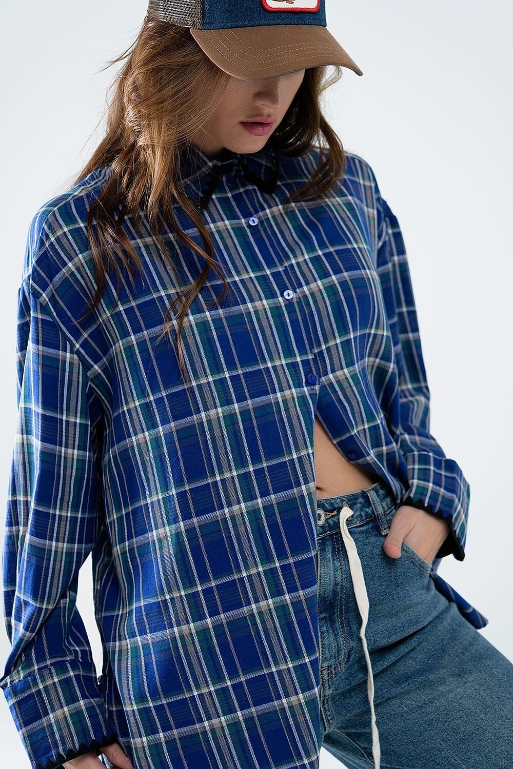 Camicia oversize Lumberjack in blu