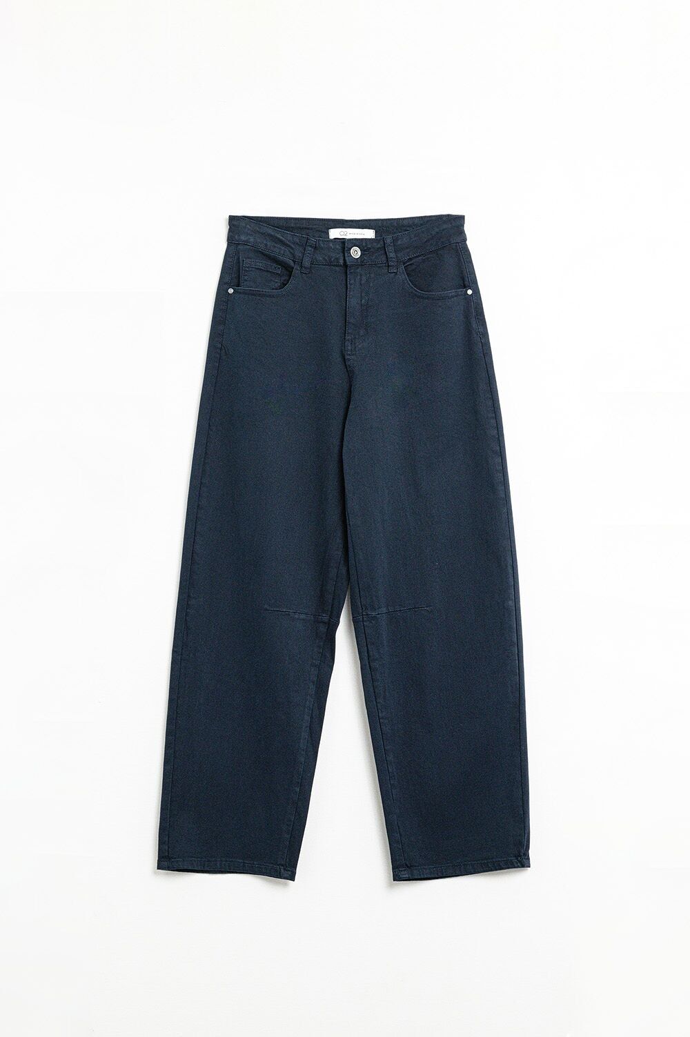 Comfortable stretch jeans with barrel leg in navy