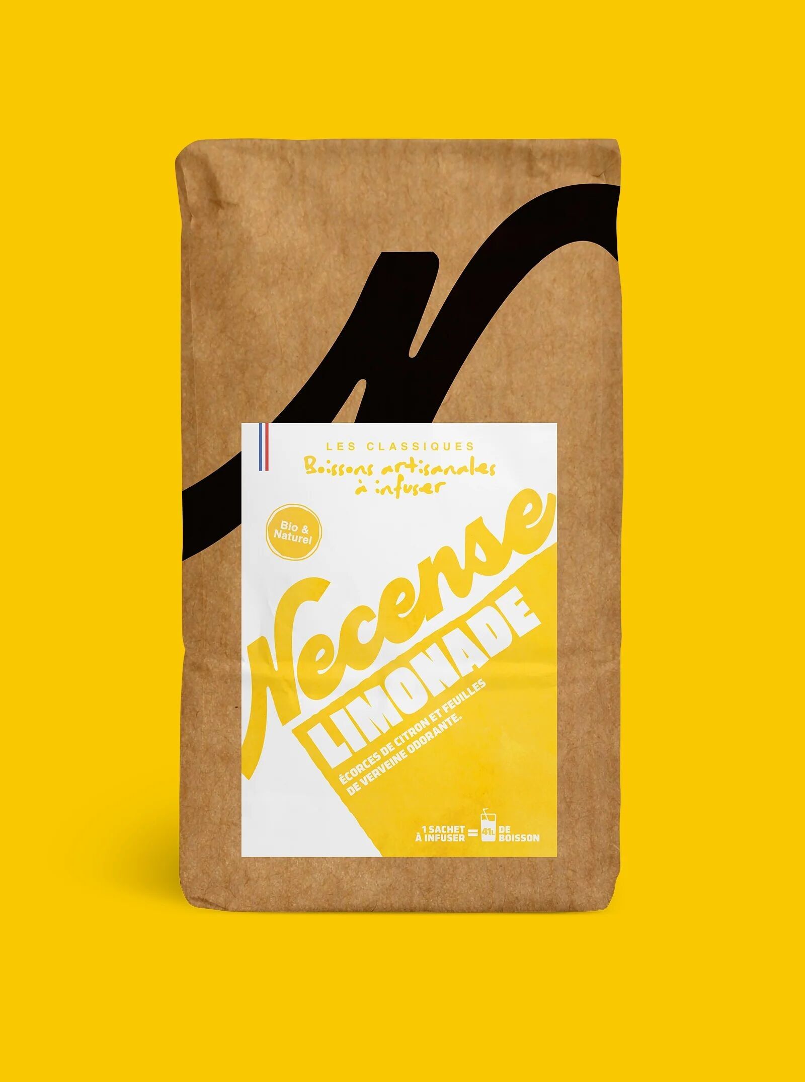 Limonade Bio - boisson artisanale - soda à infuser - Petit format CHR - 0,540 kilos > 7 litres
