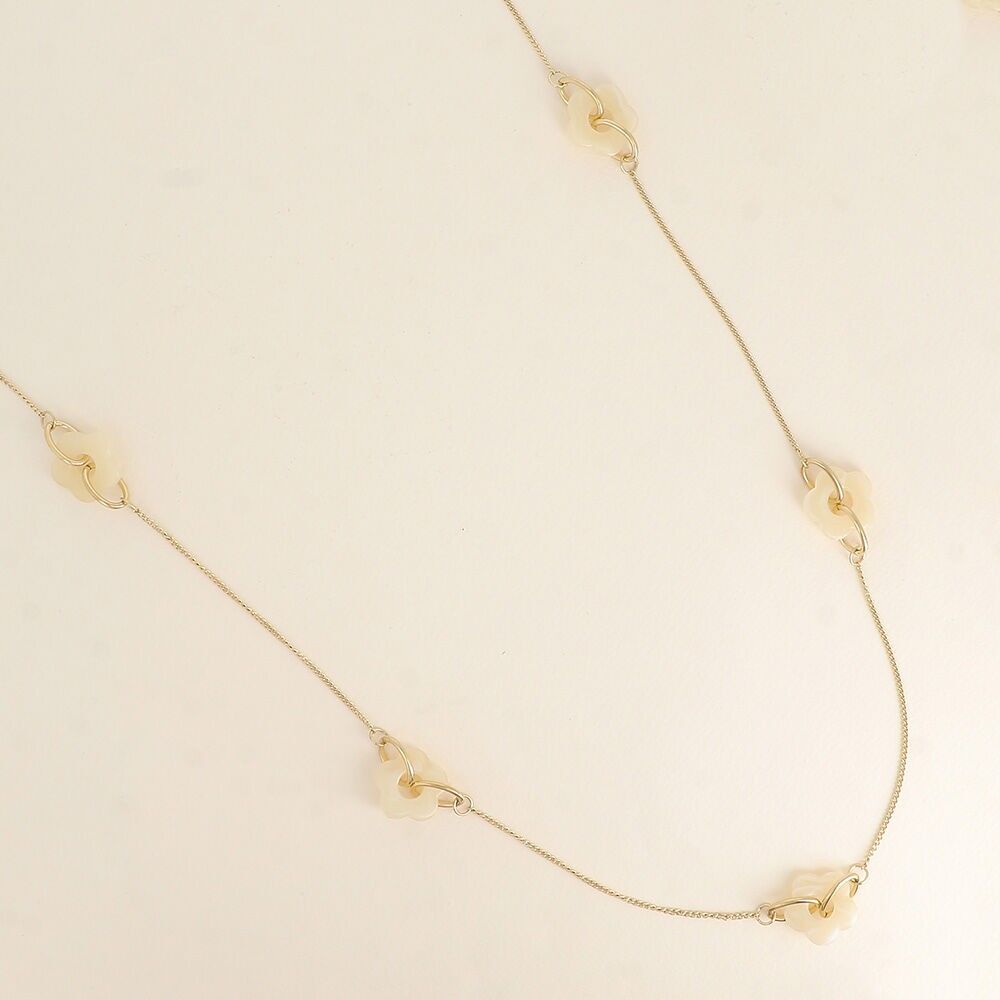 Halskette – Harzblumen, Ketten und ovale Glieder