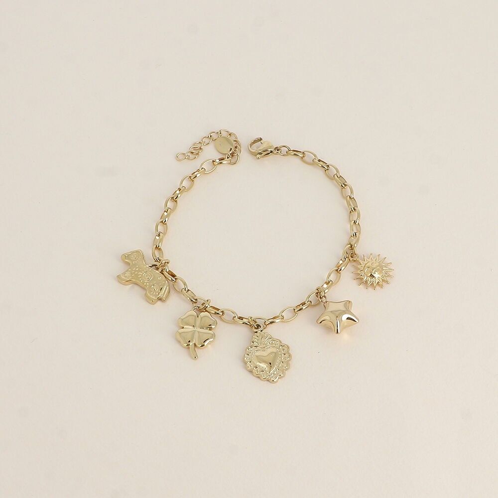 Armband – Sonne, Stern, Lama, Kleeblatt, Herz