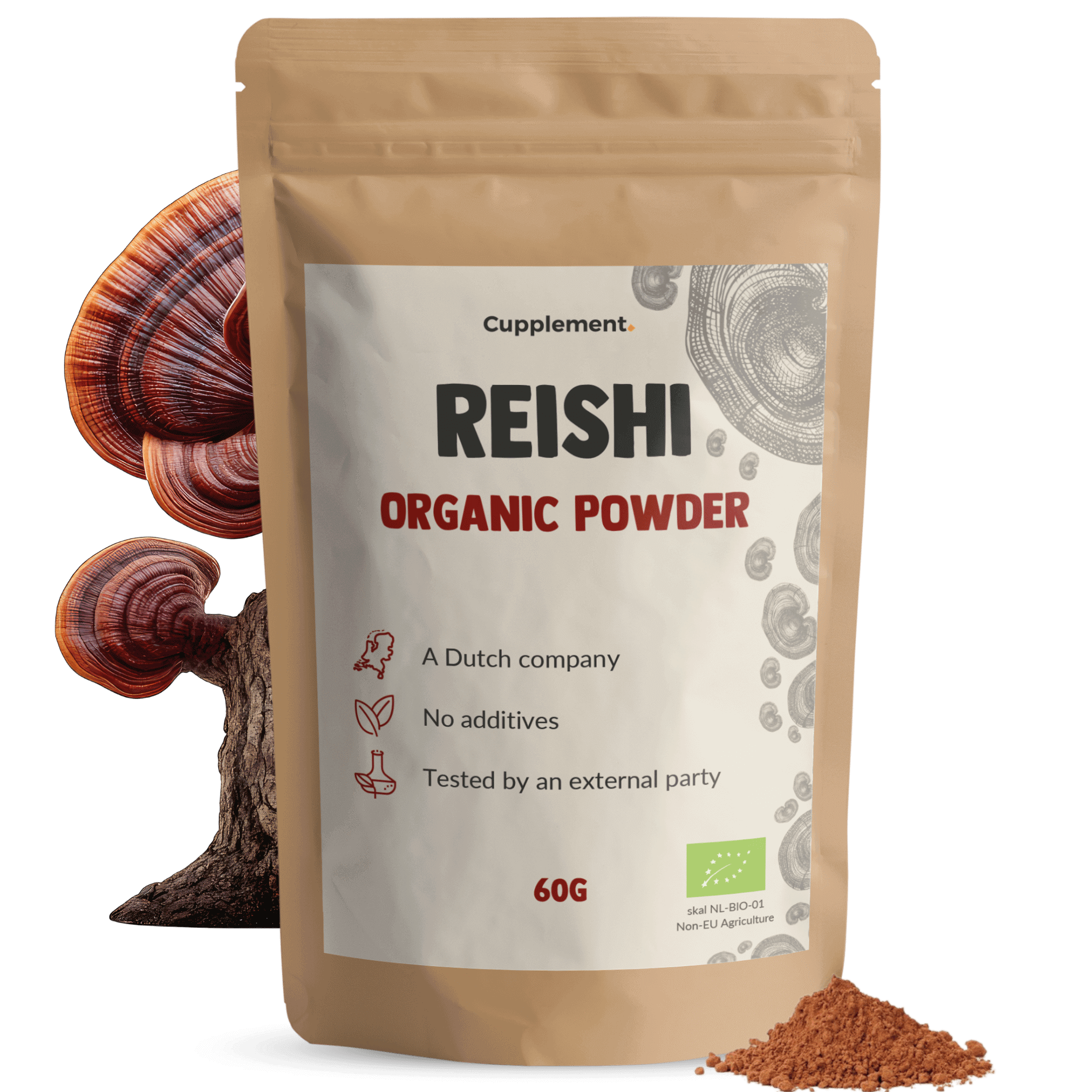 GOYU Reishi Powder Organic - Mushroom – Immune - 15-day supply per sachet