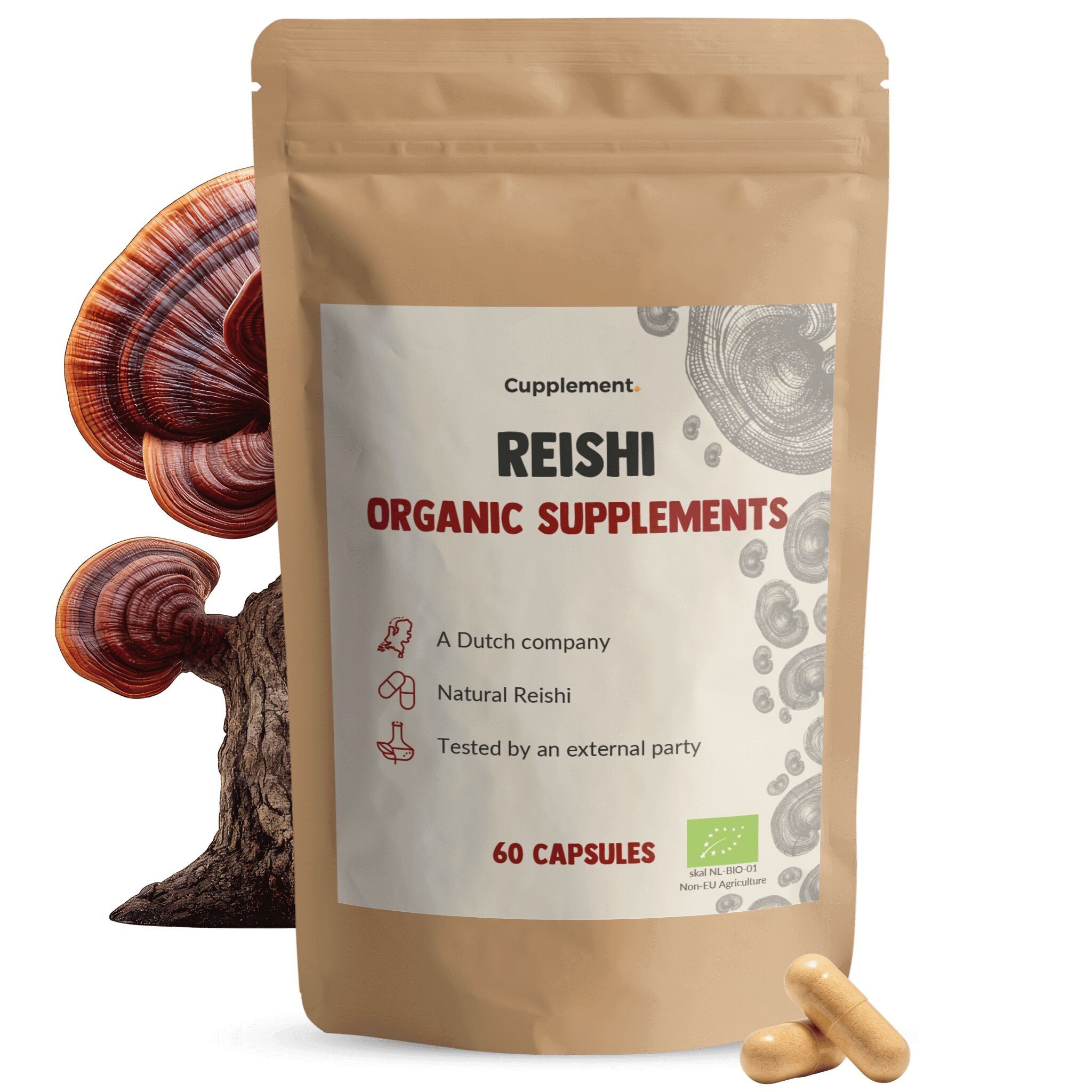 Cupplement Reishi 500 mg Biologico - Fungo - Immunitario