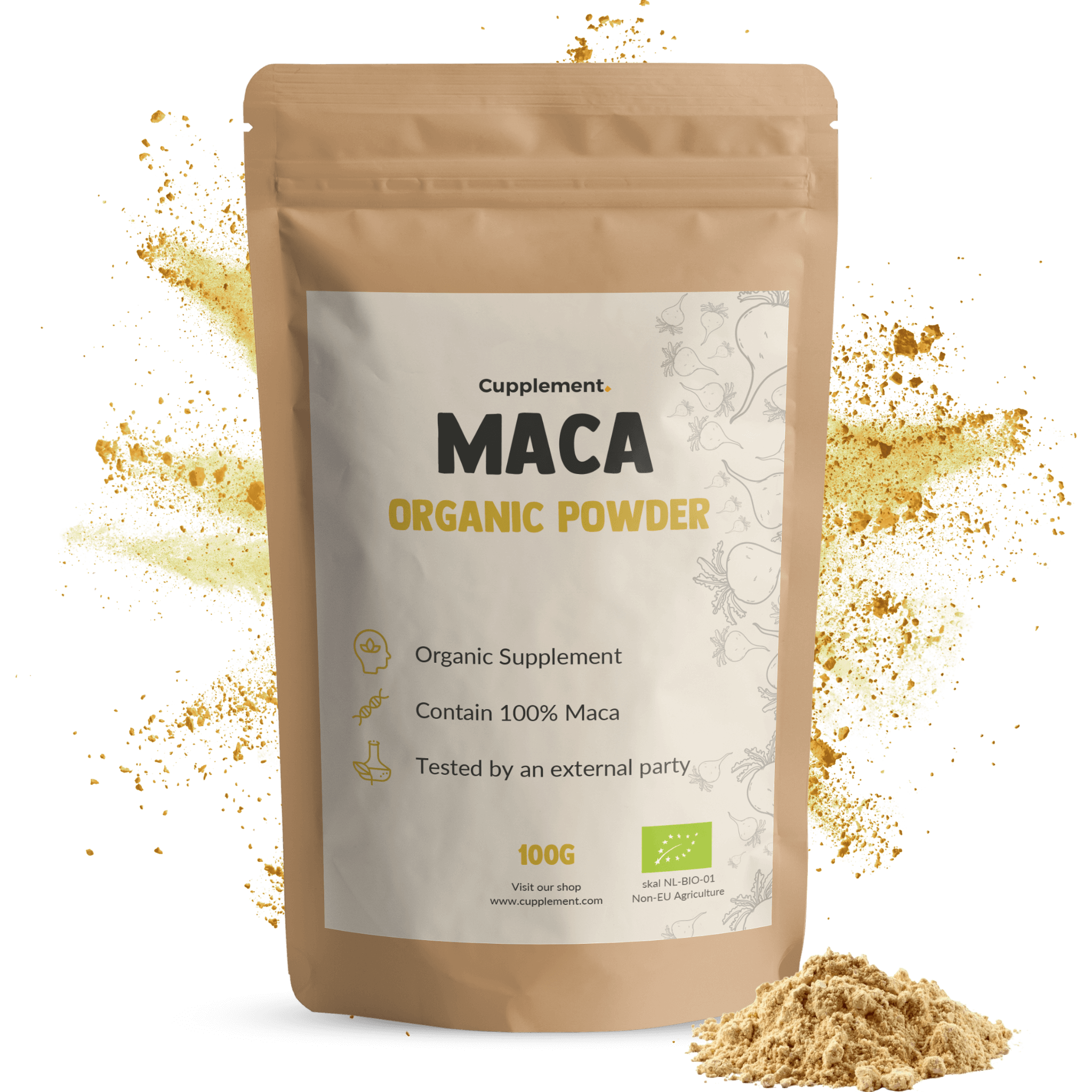 GOYU Organic Maca Powder - Energy - 33 days supply per sachet
