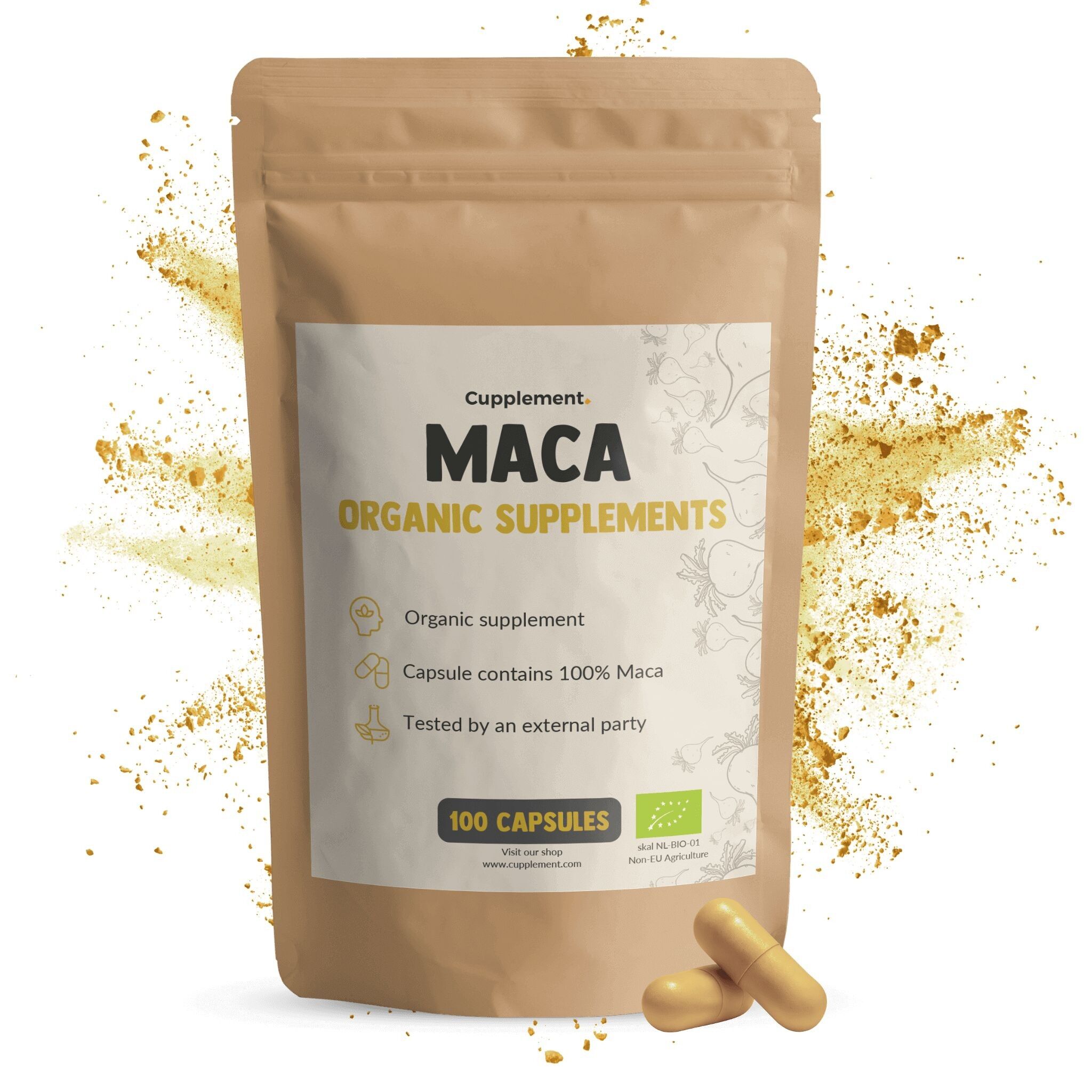 Cupplement Maca 500 mg Biologico - Energia