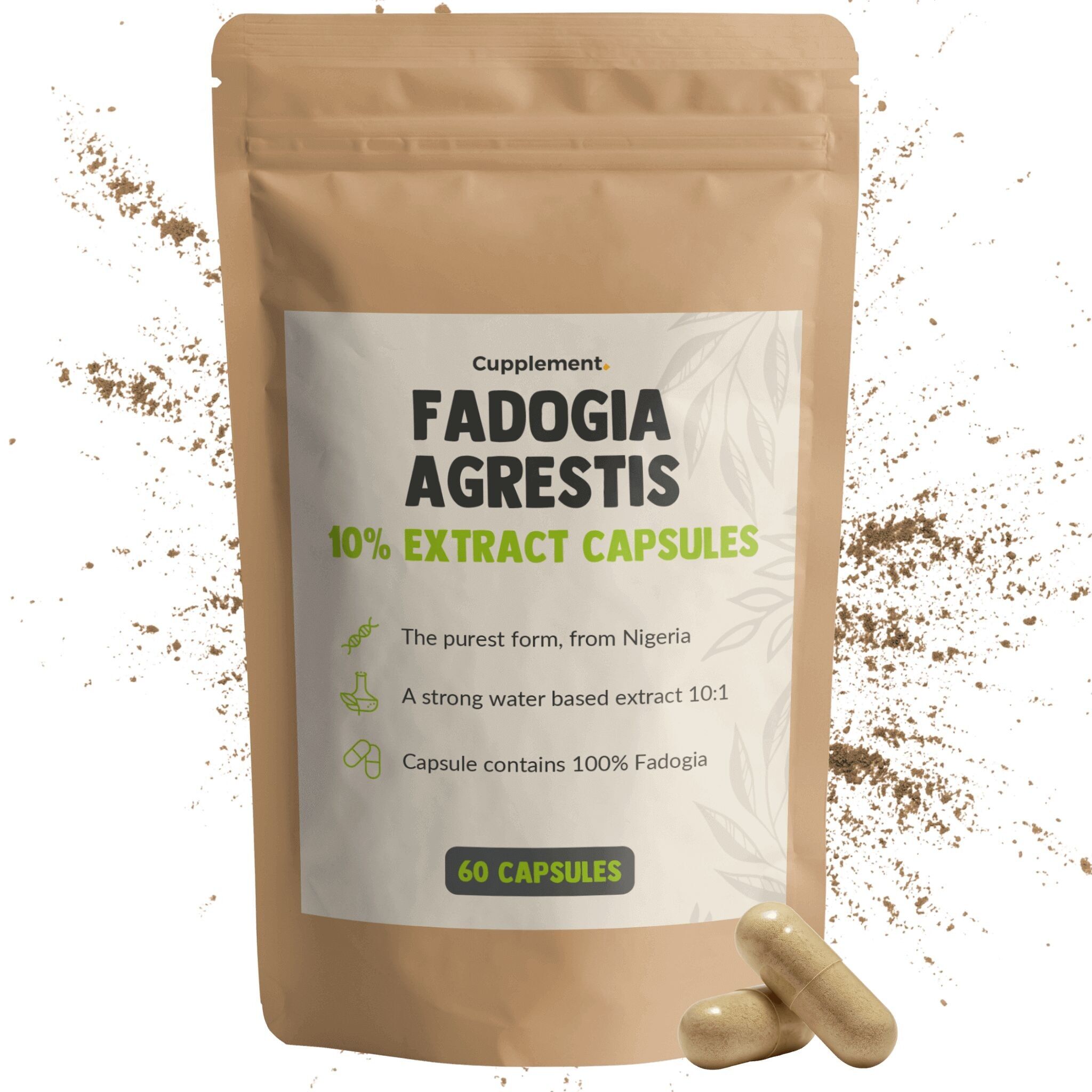 Cupplement Fadogia Agrestis 500 mg - Testosterone - Alternativa al Tongkat Ali