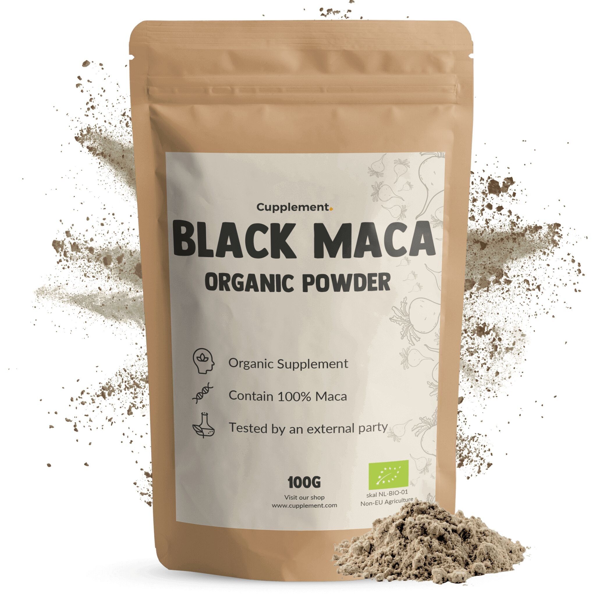 Cupplement Maca Nera in Polvere Biologica - Testosterone