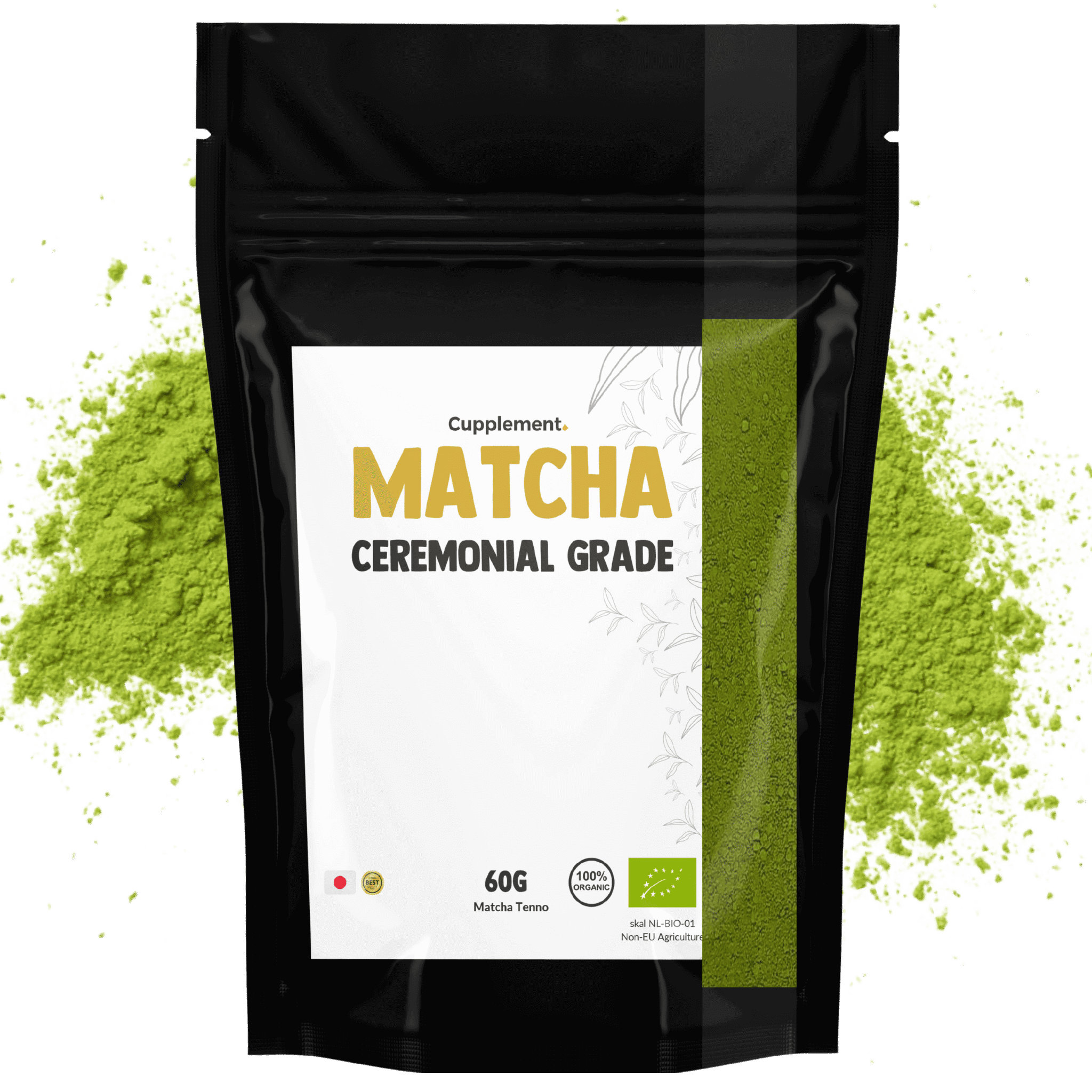 GOYU Matcha Powder Ceremonial Grade - Organic Tea from Japan – Energy - 60 days supply per sachet