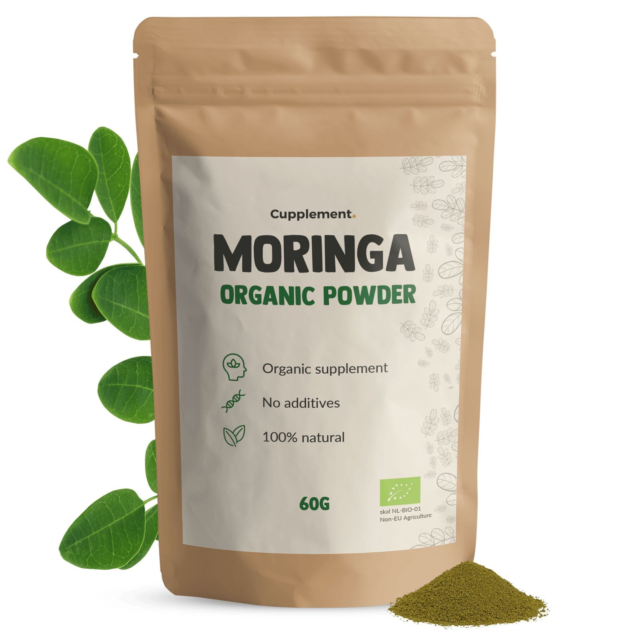 Cupplement Moringa Powder Organic - Oleifera - Resistance
