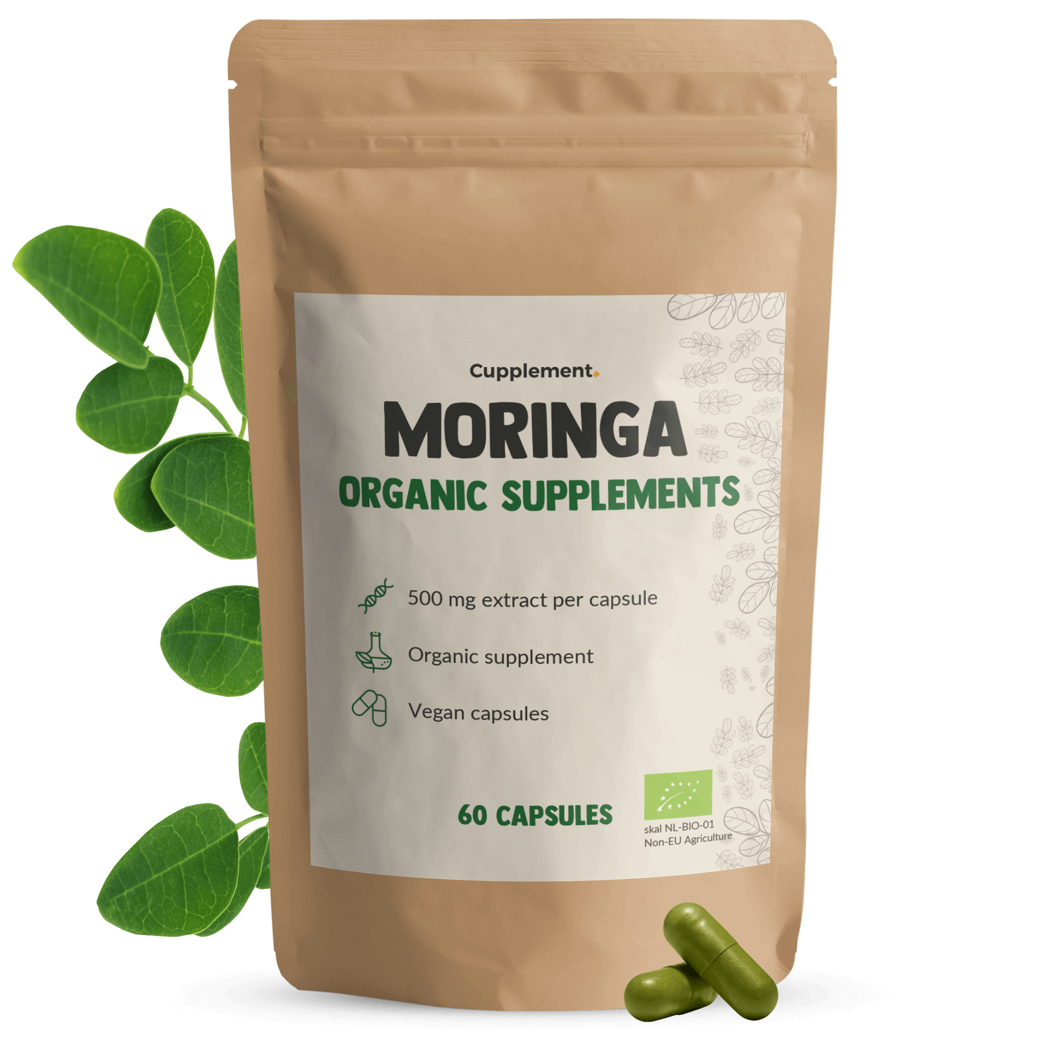 GOYU Moringa 500 mg Organic - Oleifera – Immunity - 30-day supply per sachet