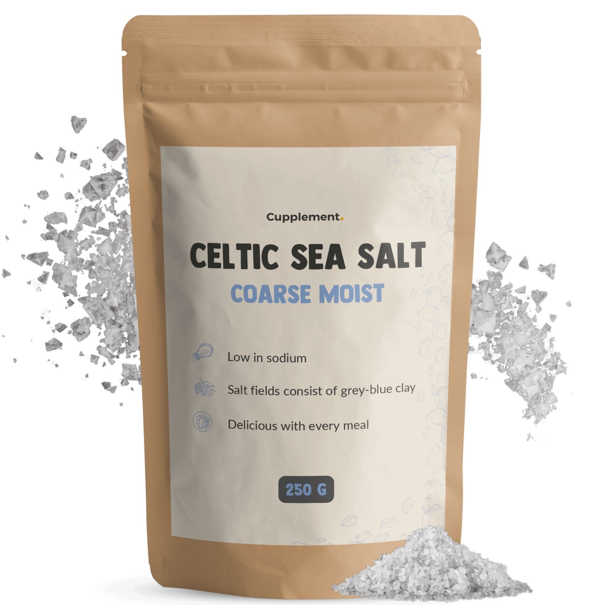 Cupplement Sel de mer celtique - Gros sel de mer celtique Guérande