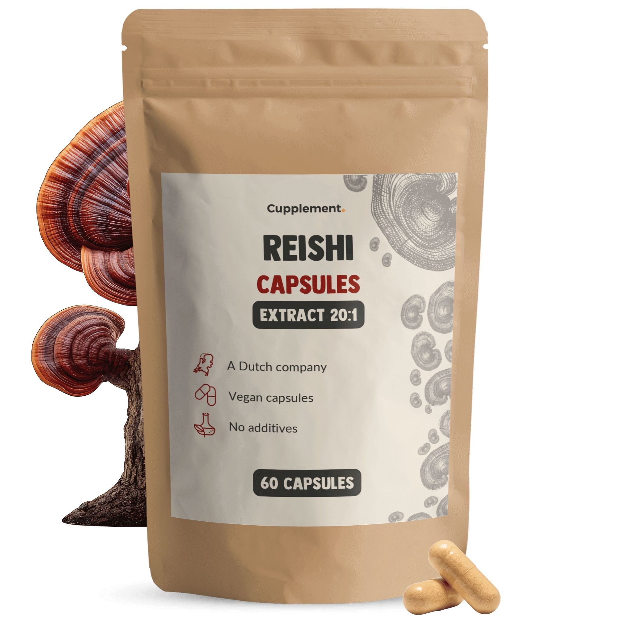 Estratto di Reishi Cupplement 400 mg - Fungo - Immunitario - Fungo