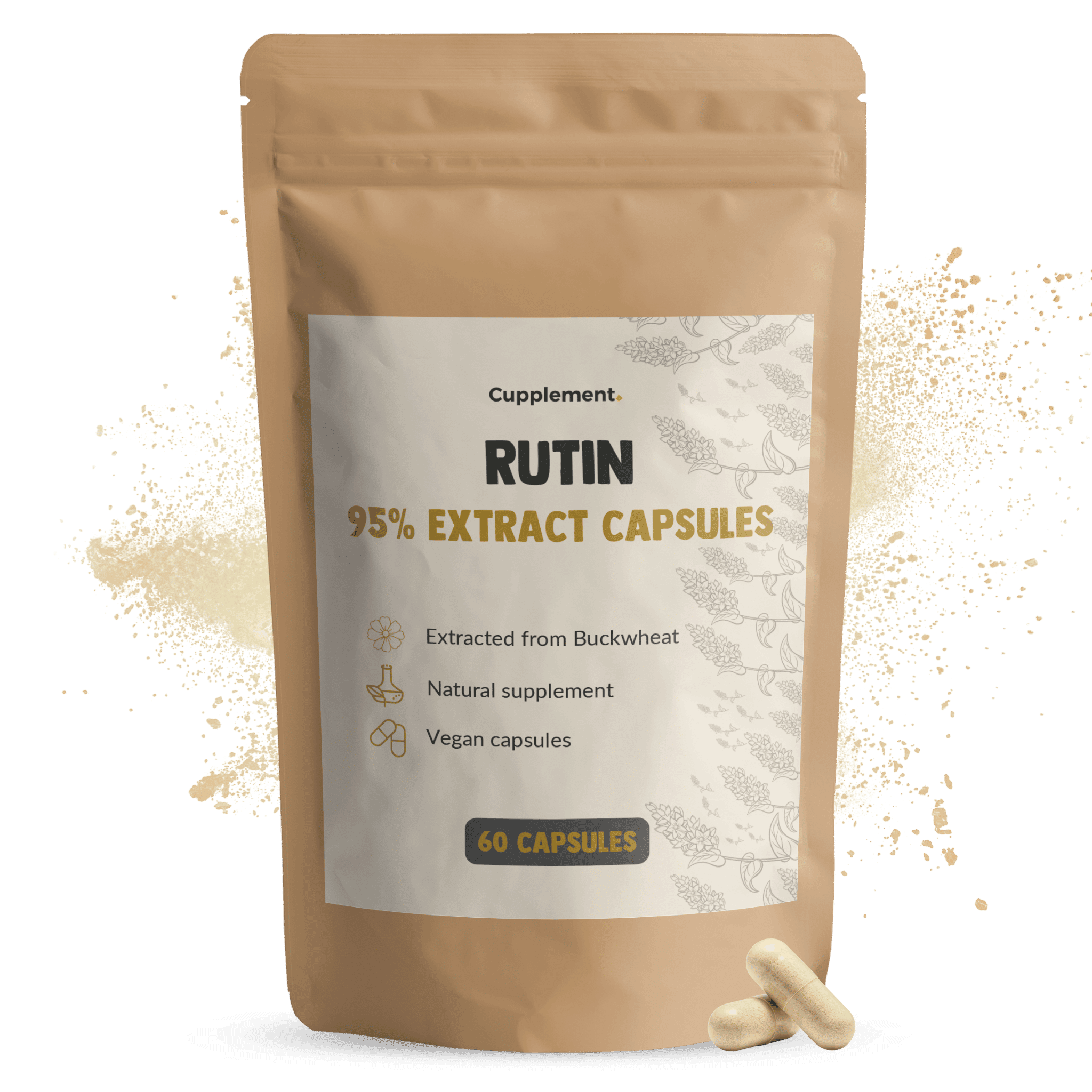 GOYU Rutin 500 mg - Rutin - Blood vessels - 60-day supply per sachet