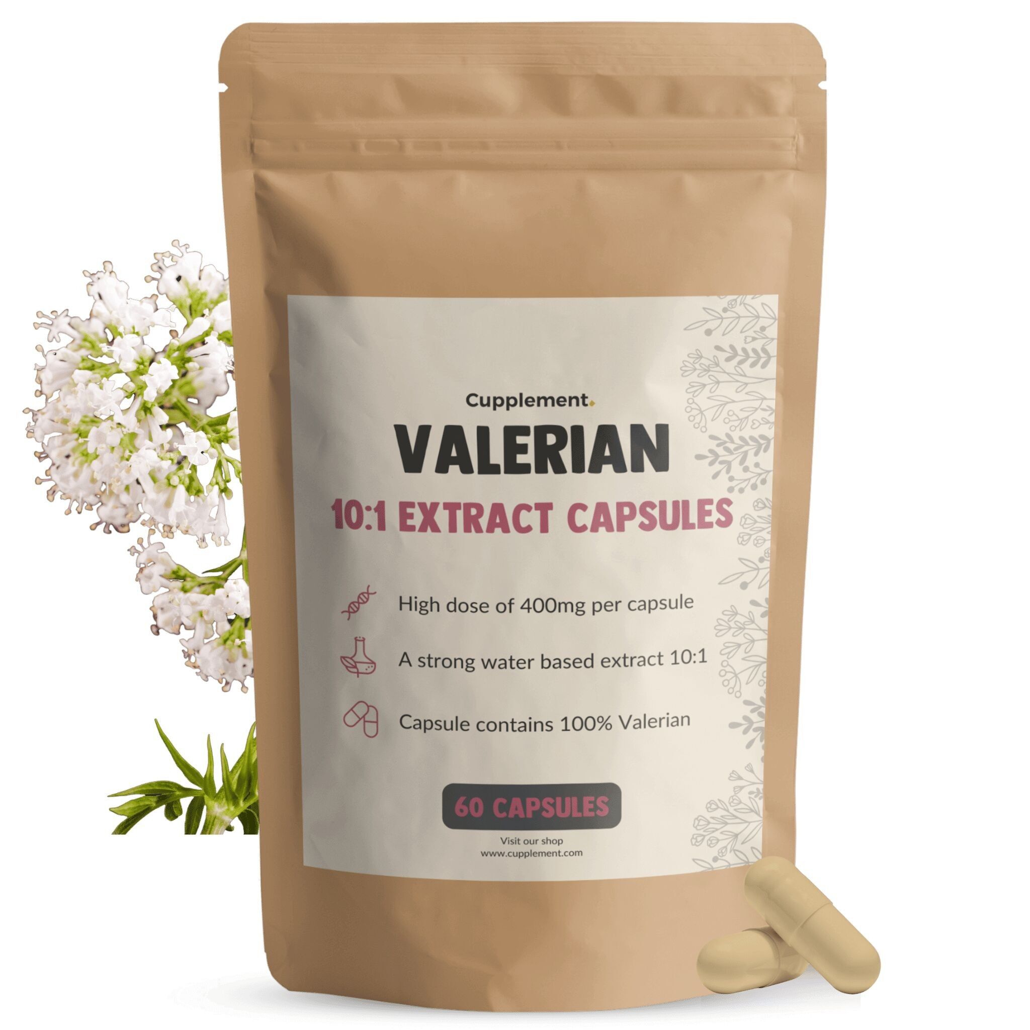 Estratto di Valeriana Cupplement 500 mg - Rilassamento