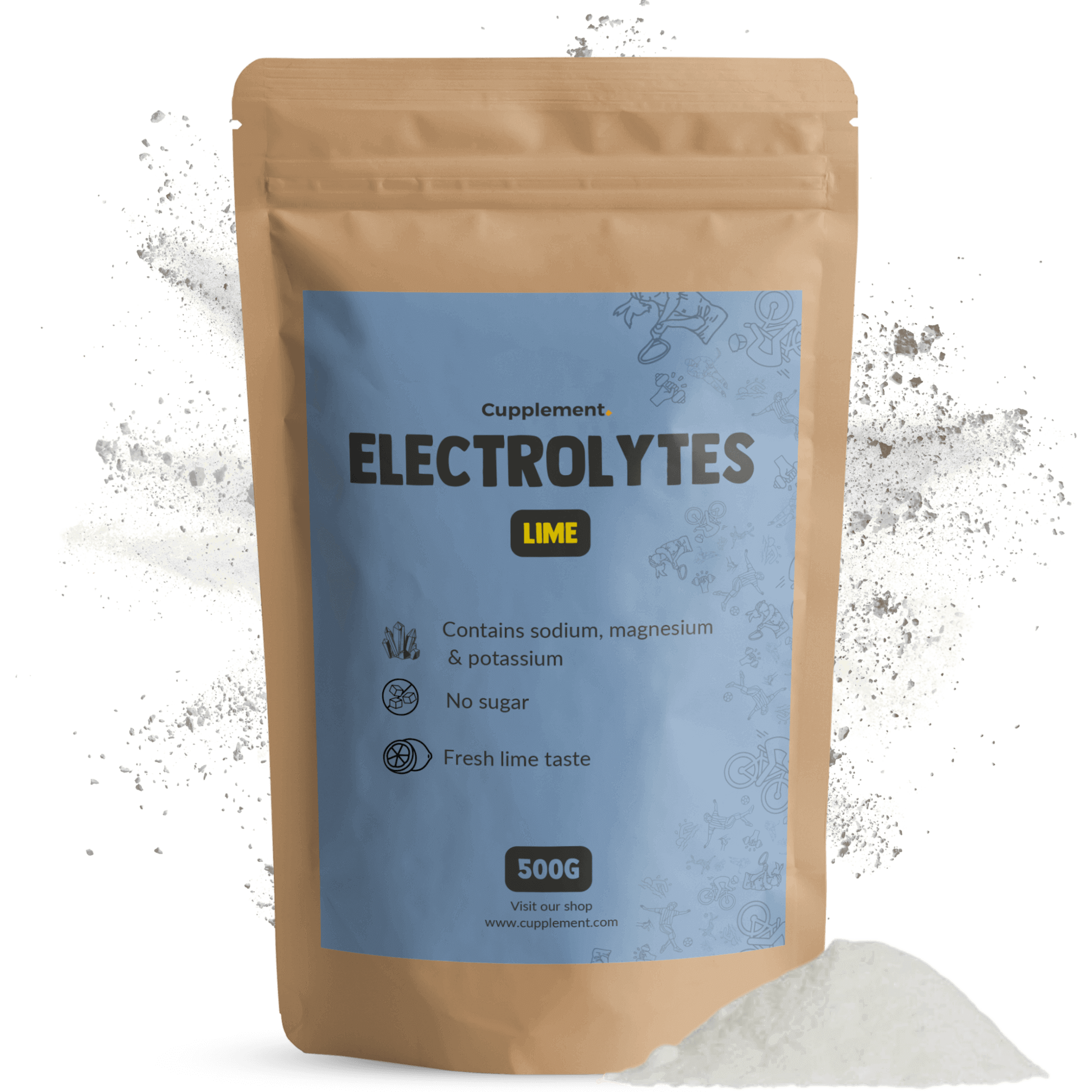 GOYU Electrolyte Powder Lemon Sugar-Free - Energy - Keto - 125-day supply per sachet