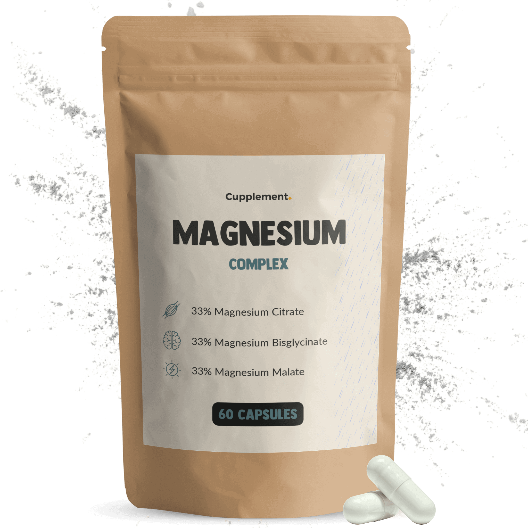 GOYU Magnesium complex - Magnesium complex - Muscles - Energy - Nervous system - 60-day supply per sachet