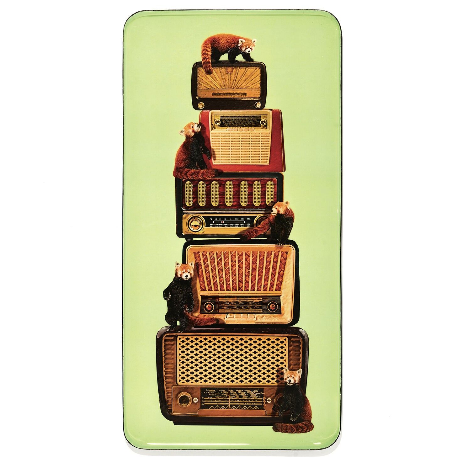 Jazzy rectangular tray