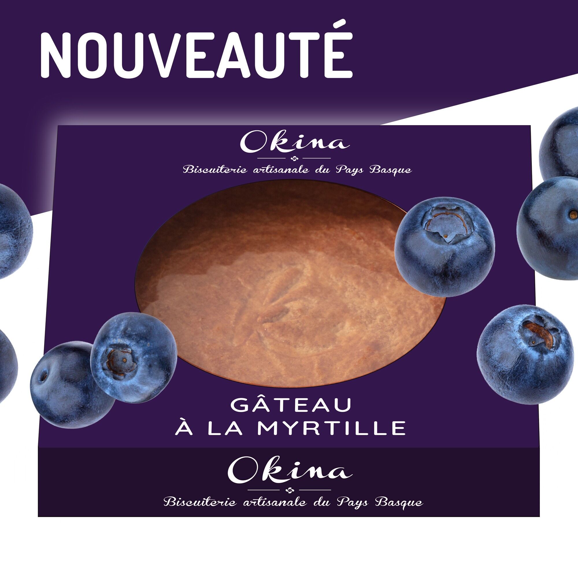 NEU – Blaubeerkuchen 600 g, handgefertigt im Baskenland nach einem einfachen und köstlichen Rezept