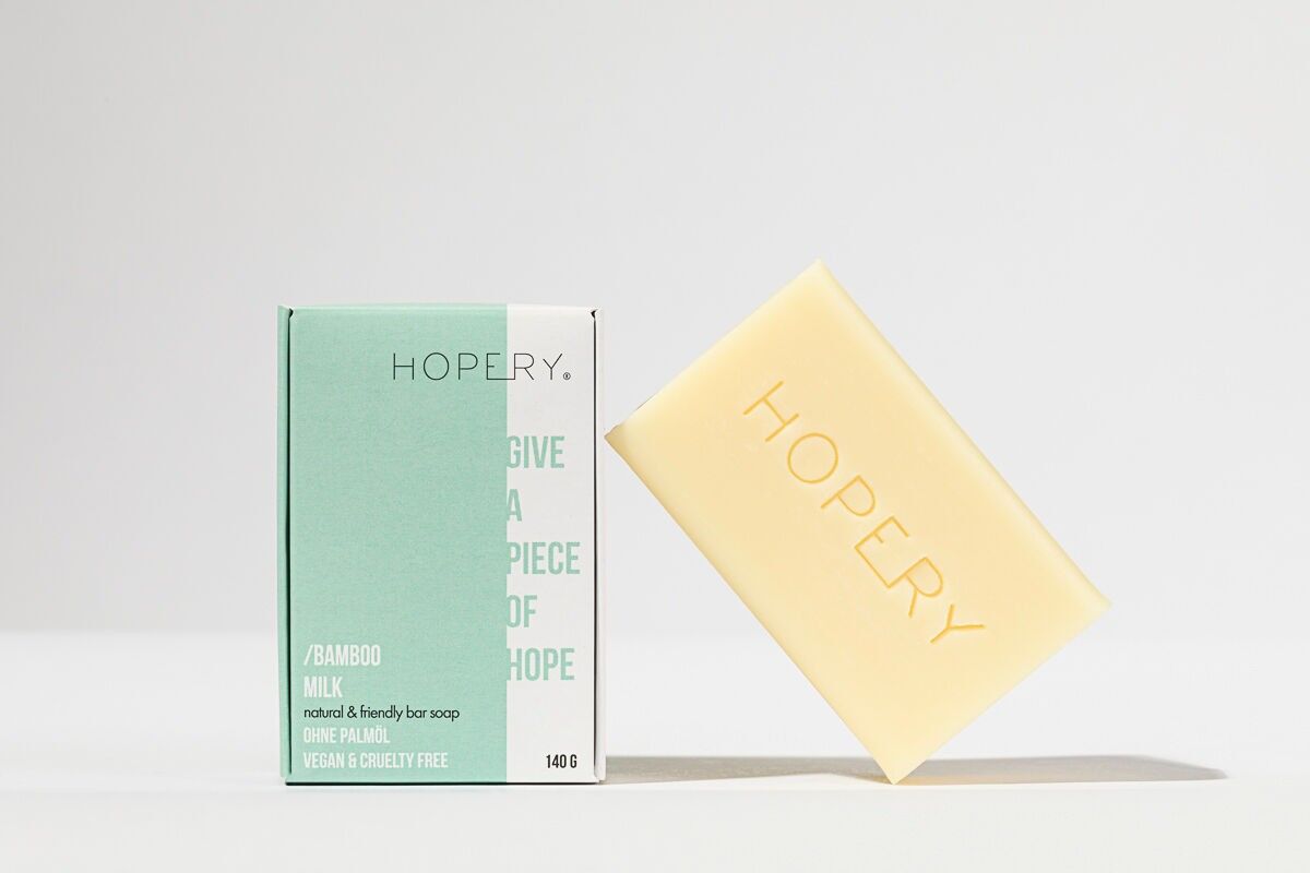 /Jabón de cuidado LECHE DE BAMBÚ 140g