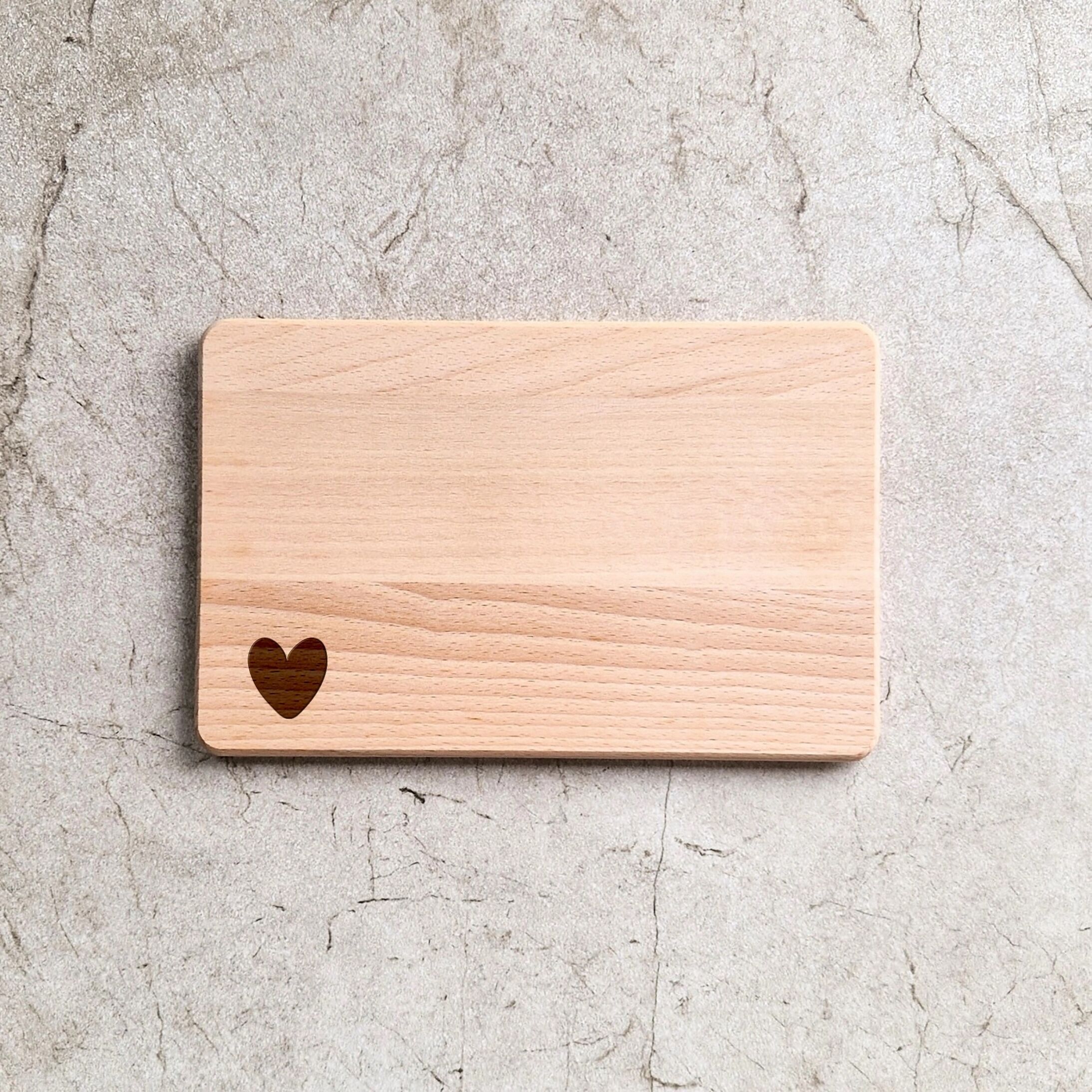 Wooden heart-shaped board - No. 7